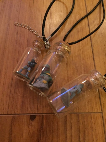 Star Wars Inspired Bottle Necklace - Boba Fett Fan Art