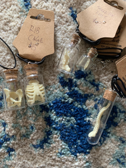 Bones Bottle Necklaces