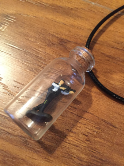 Star Wars Inspired Bottle Necklace - Han Solo Fan Art