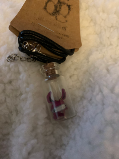 TV Nickelodeon Inspired Bottle Necklace - 90s Ahh Real Monsters Fan Art