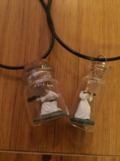 Star Wars Inspired Bottle Necklace - Princess General Leia Organa Fan Art