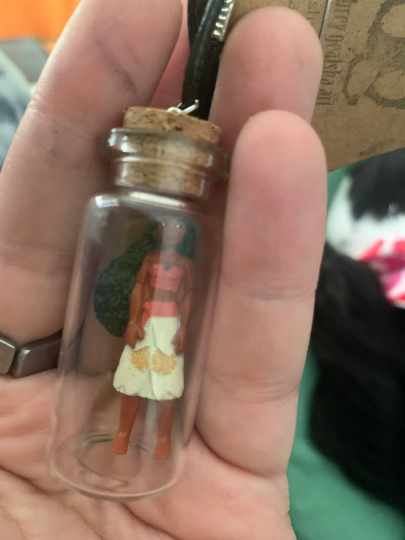 Disney Princess Inspired Bottle Necklace - Moana Fan Art