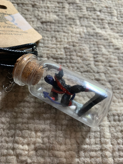 Marvel Inspired X-Men Bottle Necklace - Nightcrawler Fan Art
