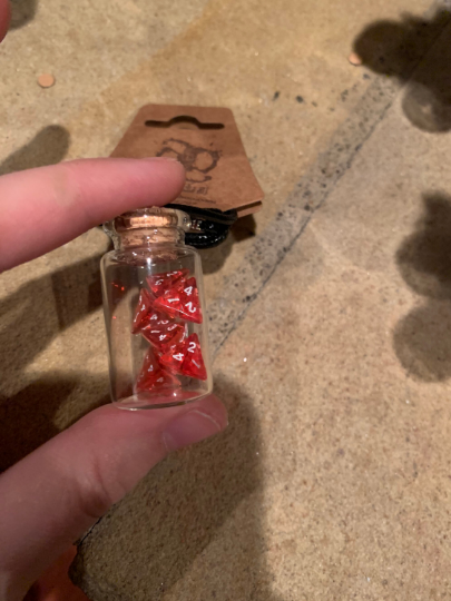 Mini Potions D3 Dice Bottle Necklaces