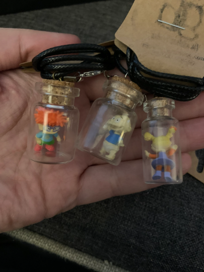 TV Nickelodeon Bottle Necklaces Inspired Rugrats Fan Art
