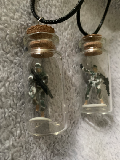 Soldier Bottle Necklaces