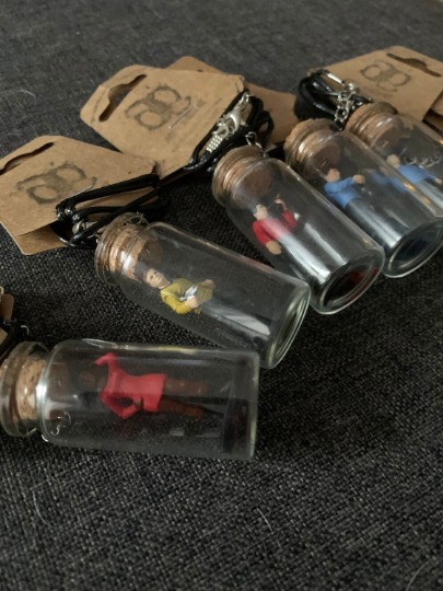 TV Star Trek Bottle Necklaces Inspired Original Star Trek Fan Art