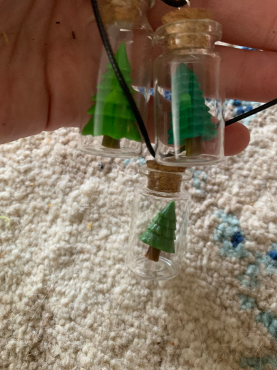 Mini Forest Tree Bottle Necklaces